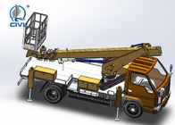 18m de Telescopische Van With Basket Aerial Work Chassis van de Voertuig4x2 Vrachtwagen